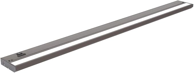 LED Under Cabinet Lighting Hardwired - 3CCT 40 Inch Bronze Finish - Undercabinet Lights for Kitchen - Linkable Undercounter Dimmable Plug in Light or Hard Wired - Under Counter Fixture Direct Wire