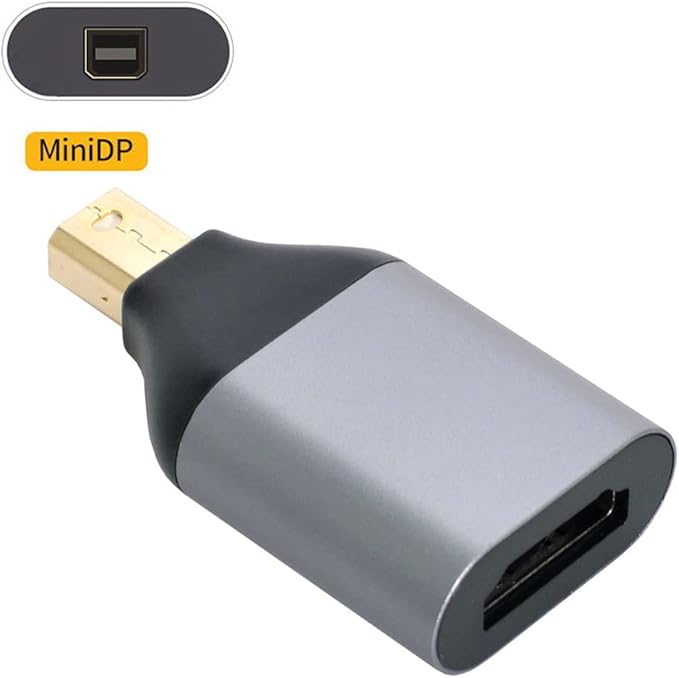 NFHK Mini DisplayPort DP Source to HDMI Sink Displays 4K@60hz Ultra HD Converter Adapter for Laptop Mac
