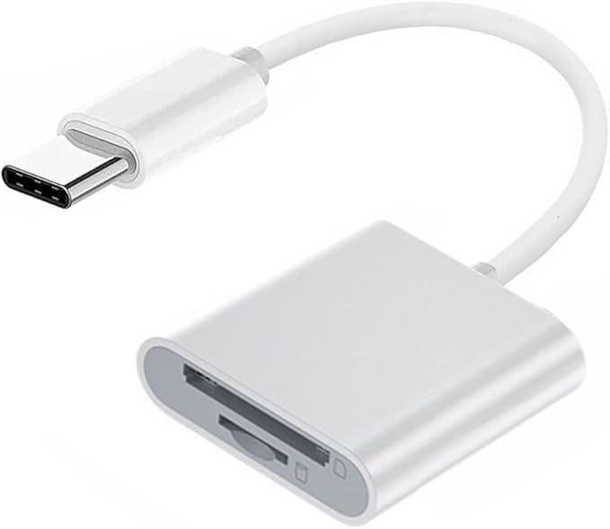 NFHK USB 2.0 Type C USB-C to TF Micro SD SDXC SDHC Card Reader Adapter Compatible with MacBook Laptop Tablet Phone