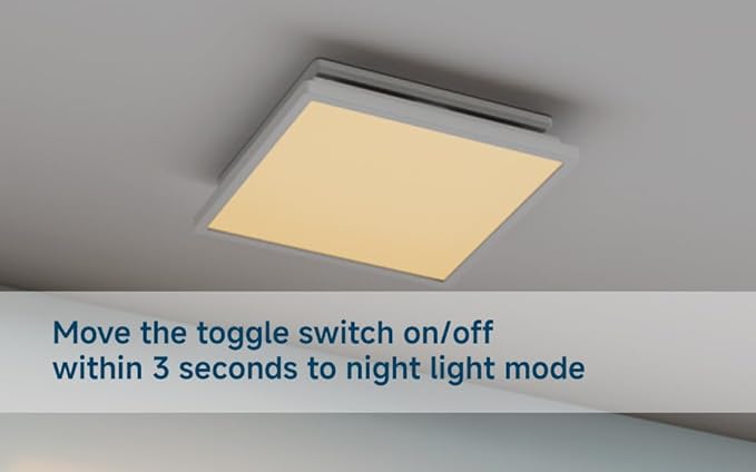 Tech Drive Bathroom Exhaust Fan with Light, 110 CFM, Super Quiet Bathroom Fan with Light and night light,1000lm Dimmable 5CCT LED Light Selectable,Energy Star Ventilation Fan,White