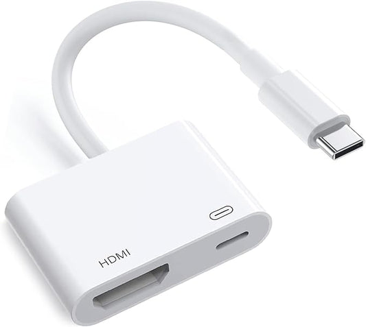 Apple USB-C to HDMI Adapter 4K@120Hz for iPhone 15 16 17 MacBook Pro Air iPad Pro, MFi Certified USB 3.1 Type C Digital AV HDMI 2.0 Cord Compatible with Samsung Galaxy S25/S24/S23 and More