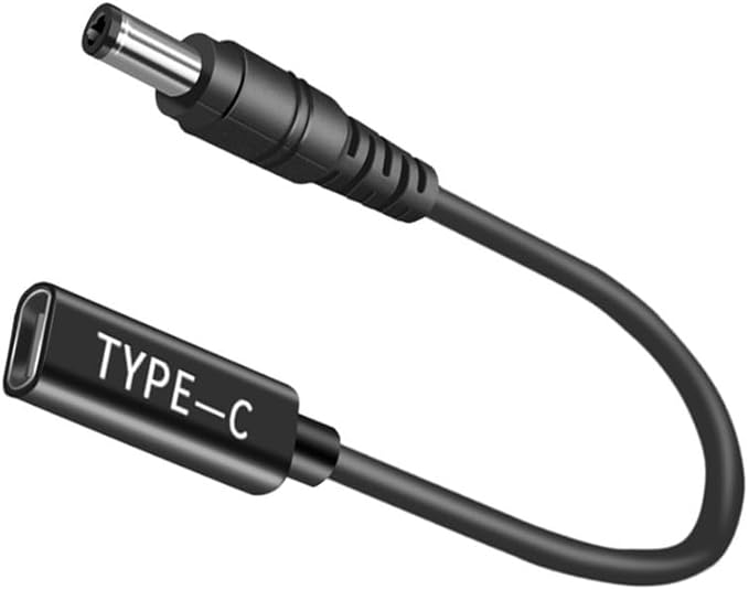 USB-C Female to 5.5x2.1mm Cable, Male to DC Female 12V 19V 20V Adapter, USB C to 5.5x2.1mm Adapter Made for Solar Panel, Motorhome, Portable Power Station, RVs, Solar Generator