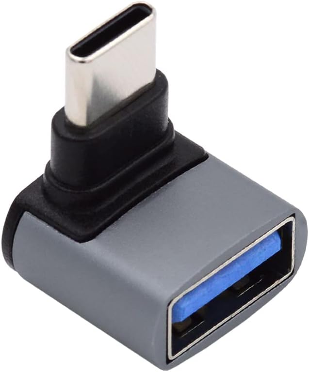 xiwai Up Down Angled USB-C Type-C to USB 3.0 Female OTG Adapter 90 Degree for Laptop Tablet Phone