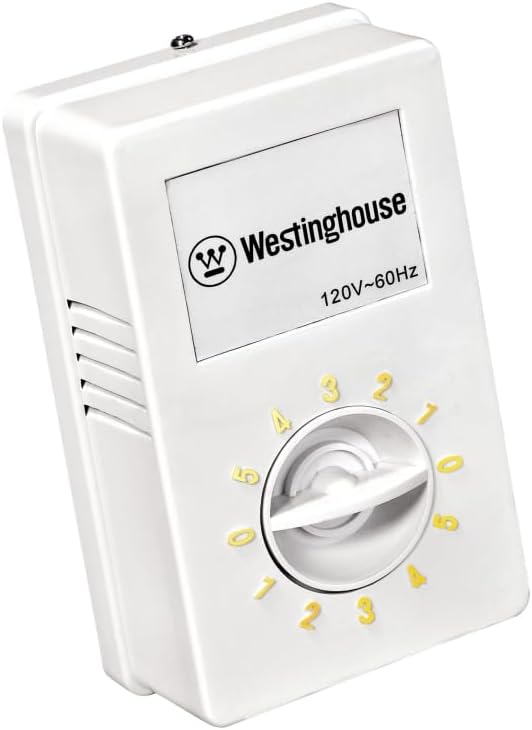 Westinghouse 7840900 Industrial 56-Inch Three-Blade Ceiling Fan with J-Hook Installation System, White, Wall Control
