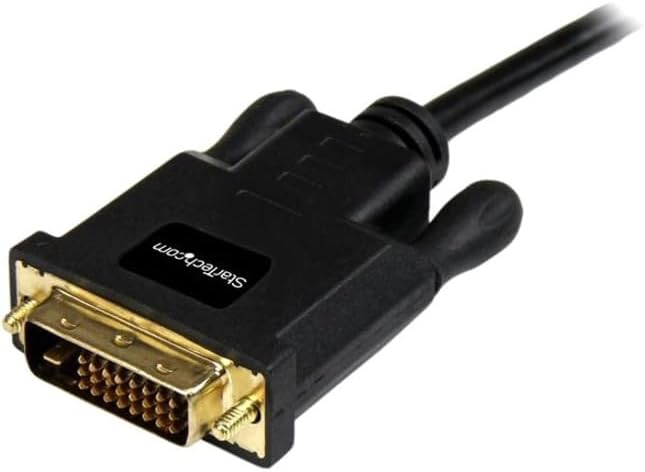 StarTech.com 3ft (0.9m) Mini DisplayPort to DVI Cable - Mini DP to DVI Adapter Cable - 1080p Video - Passive mDP 1.2 to DVI-D Single Link - mDP or Thunderbolt 1/2 Mac/PC to DVI Monitor (MDP2DVIMM3B)