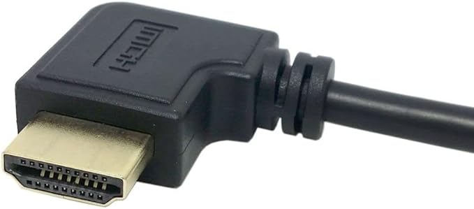 chenyang CY HDMI Extension Cable,HDMI 1.4 Male to Female 90 Degree Left Angled Extension Cable 0.5m
