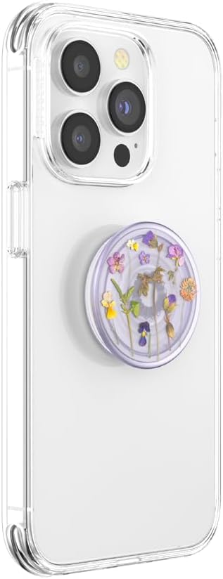 PopSockets Plant-Based Phone Grip with Expanding Kickstand, Eco-Friendly - Purple Fields