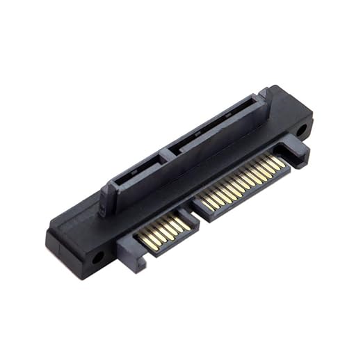 chenyang SATA Male to SATA Female 90 Degree UP Angled Gender Changer Connector Adapter for 2.5/3.5" Hard Disk Drive