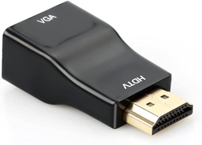 HDMI to VGA Adapter Converter, 1080P Male to Female Cord for Computer, Desktop, Laptop, PC, Monitor, Projector, HDTV, Chromebook, Raspberry Pi, Roku, Xbox and More