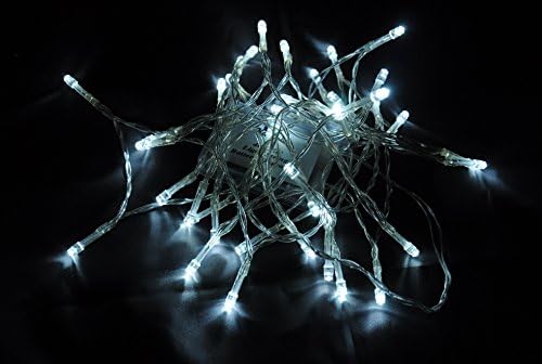 Karlling Battery Operated White 40 LED Fairy Light String Wedding Party Xmas Christmas Decorations(White,10 Pack)