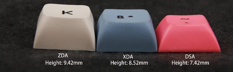 YMDK ZDA Ball Shape Thick PBT Majiang Mahjong Keycaps, Dye Sub Keycap for MX Switches Numpad Mechanical Keyboard