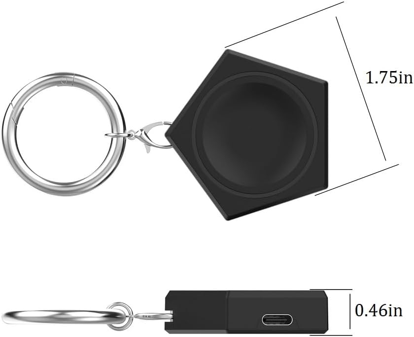 Portable Wireless Charger for Samsung Galaxy Watch 6/5/4/3, Charging Dock for Galaxy Watch 6 (Black)