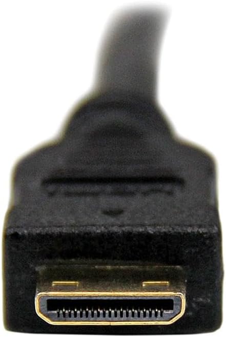 StarTech.com 2m Mini HDMI to DVI-D Cable - M/M - 2 meter Mini HDMI to DVI Cable - 19 pin HDMI (C) Male to DVI-D Male - 1920x1200 Video (HDCDVIMM2M),Black,6 ft / 2m