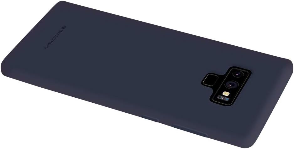 GOOSPERY Soft Feeling Jelly Case for Samsung Galaxy Note 9 (2018) - Silky Slim Bumper Cover, Midnight Blue