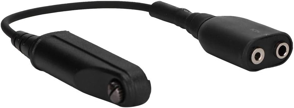 Yoidesu Walkie Talkies Headset Adapter for Baofeng BF-9700, K-head 2 Pin Audio Cable Adapter