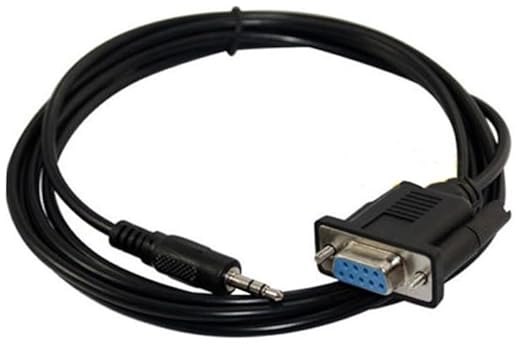 3.5mm to RS232 Serial Adapter, 1/8 inch Male Plug to DB9 9 Pin Female Serial Converter Cable 1.8M/6Feet (3.5mm to DB9 Female)