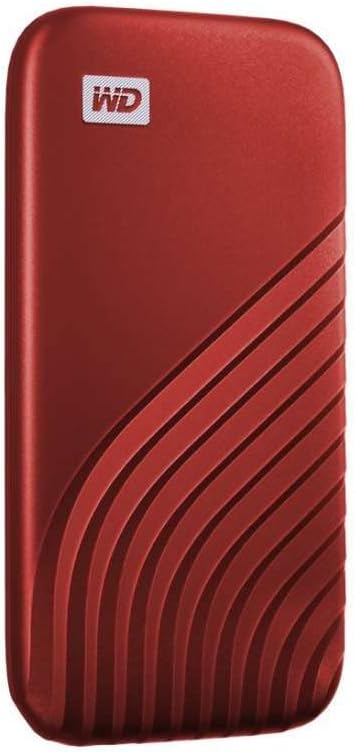 WD 1TB My Passport SSD Portable External Solid State Drive, Red, Sturdy and Blazing Fast, Password Protection with Hardware Encryption - WDBAGF0010BRD-WESN