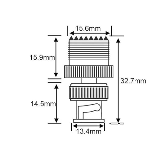 DHT Electronics 2pcs RF coaxial Coax Adapter BNC Male to UHF Female SO-239 SO239