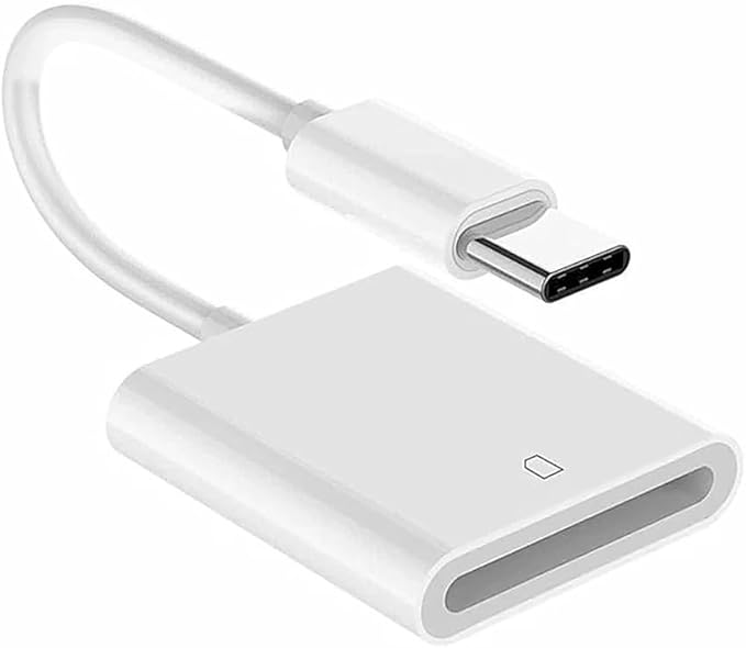 NFHK USB 2.0 Type C USB-C to Standard SD SDXC SDHC Card Reader Adapter Compatible with MacBook Laptop Tablet Phone