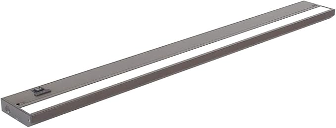 LED Under Cabinet Lighting Hardwired - 3CCT 32 Inch Bronze Finish - Undercabinet Lights for Kitchen - Linkable Undercounter Dimmable Plug in Light or Hard Wired - Under Counter Fixture Direct Wire