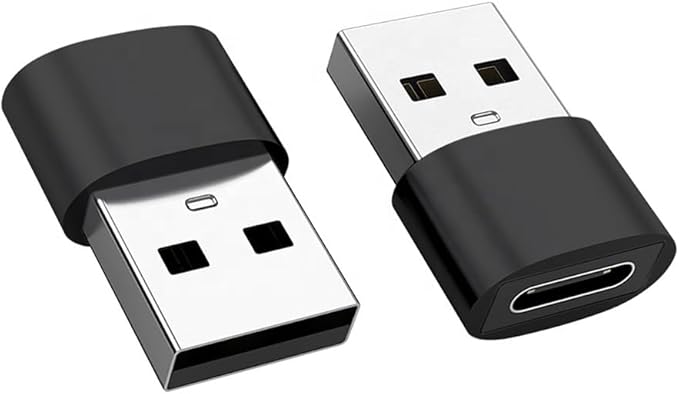 USB C to USB Adapter OTG Type C Male to USB A Female Converter - Fast Data Transfer - Compatible with MacBook, iPad Pro, Samsung Galaxy, Laptop