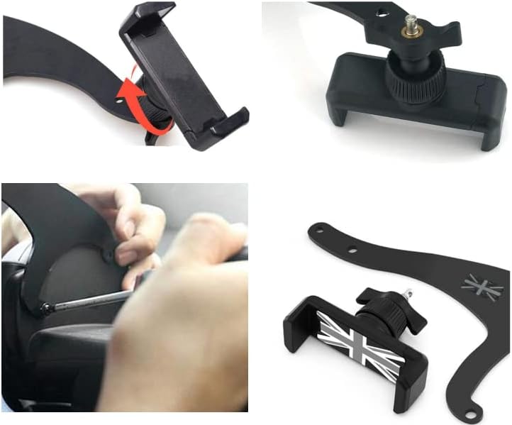 Heinmo Smartphone Cell Phone Cup Mount Holder - Rotatable Clip for Cooper F54 Clubman F55 Hardtop 2014-2020