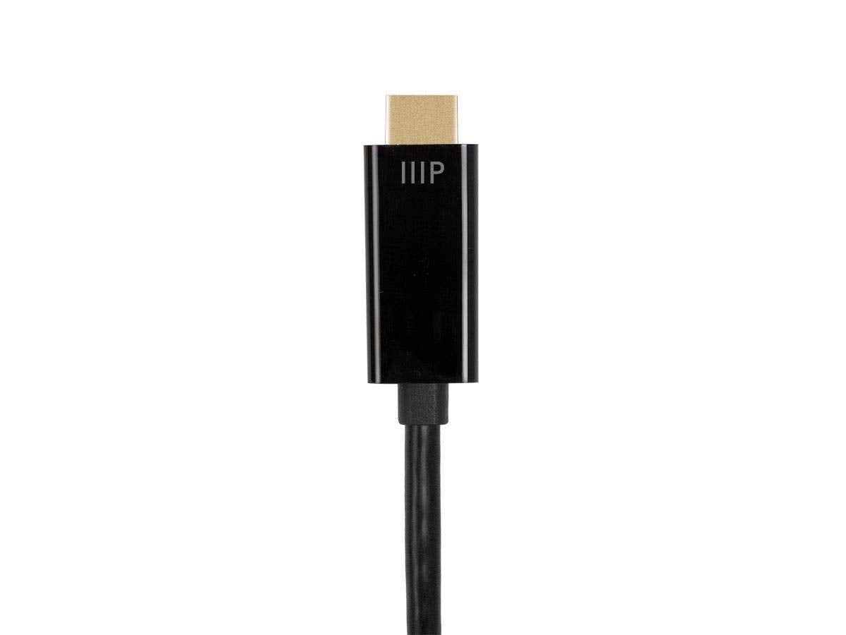 2 (6.6ft) 4K@60Hz Monoprice DisplayPort to HDTV Cable - Meter - Select Series Black