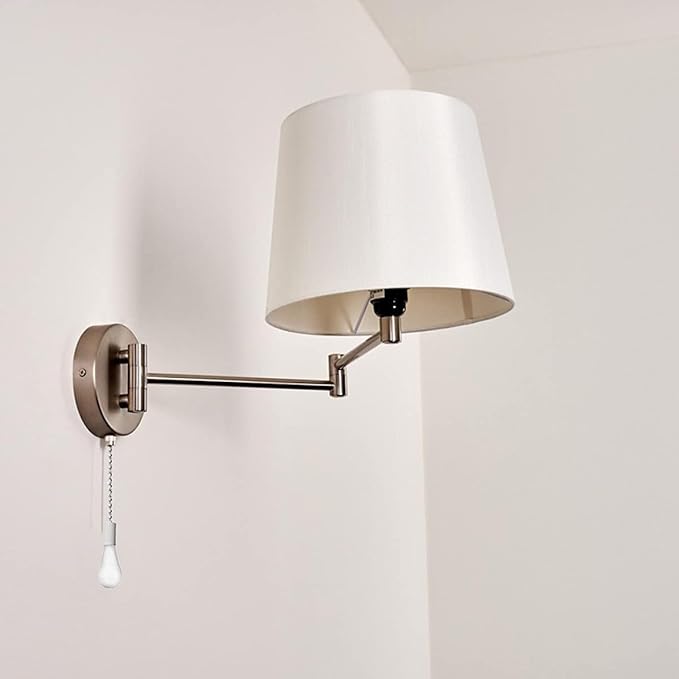 Ceiling Fan Pull Chain,Ceiling Fan Cords Ceiling Fan Chain Pulls with 2PCS 12inch Beaded Ball Extension Chains for Celing Fan Light and Wall Lamps, Cabinet Light (Light Bulb and Fan Shape), White