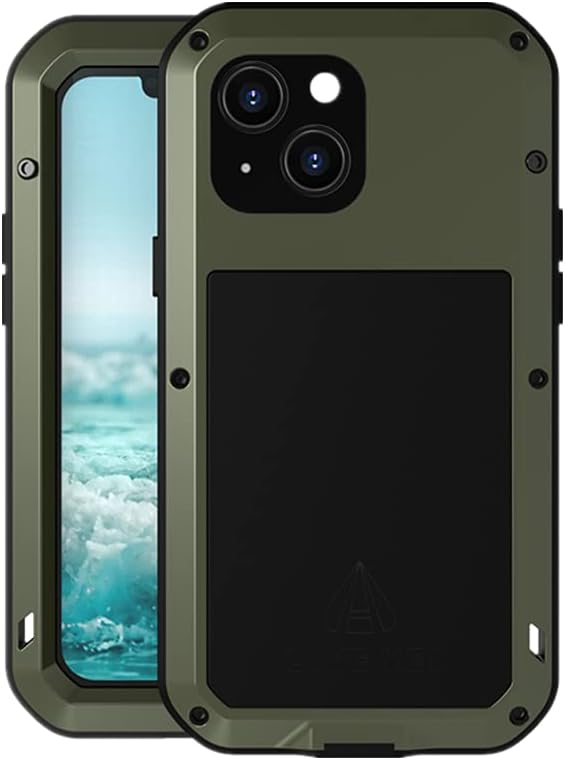 LOVE MEI Compatible with iPhone 13 Mini Case - Outdoor Sports Military Heavy Duty Waterproof Shockproof Case