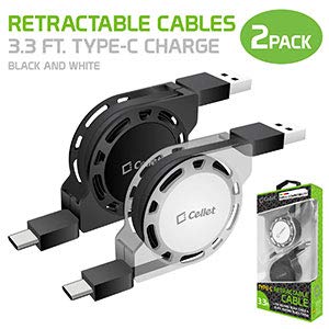 Retractable USB-C Charger Cable, 3 Feet, Compatible with iPhone 15 Series, Samsung Galaxy, Google Pixel, iPad