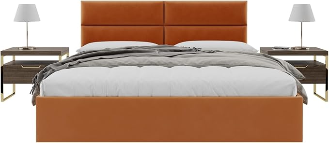 VANT Upholstered Wall Mounted Panels, Padded & Tufted Floating Headboard Panel, Head Boards - Twin, Full, Queen and King Bed Size – Soundproof & Sturdy, Easy to Install - 4 Panels Per Box 39"x11.5"