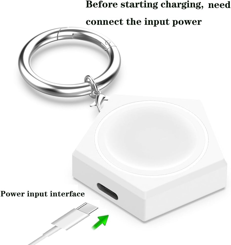 Portable Wireless Charger for Samsung Galaxy Watch 6/5/4/3, Charging Dock for Galaxy Watch 6 (Black)