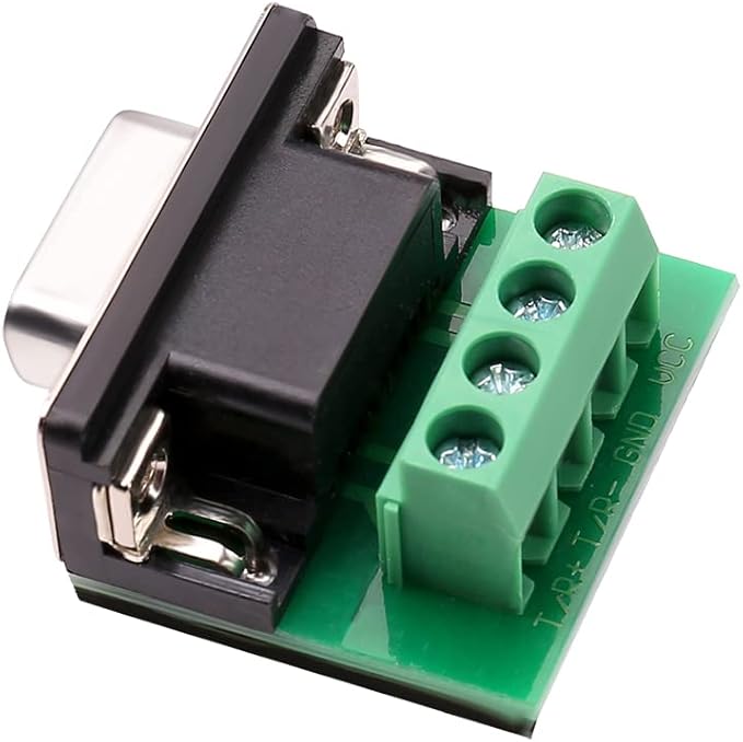DTech RS232 to RS485 Converter Serial Communication Data Adapter with TX RX LED Indicators and Terminal Board