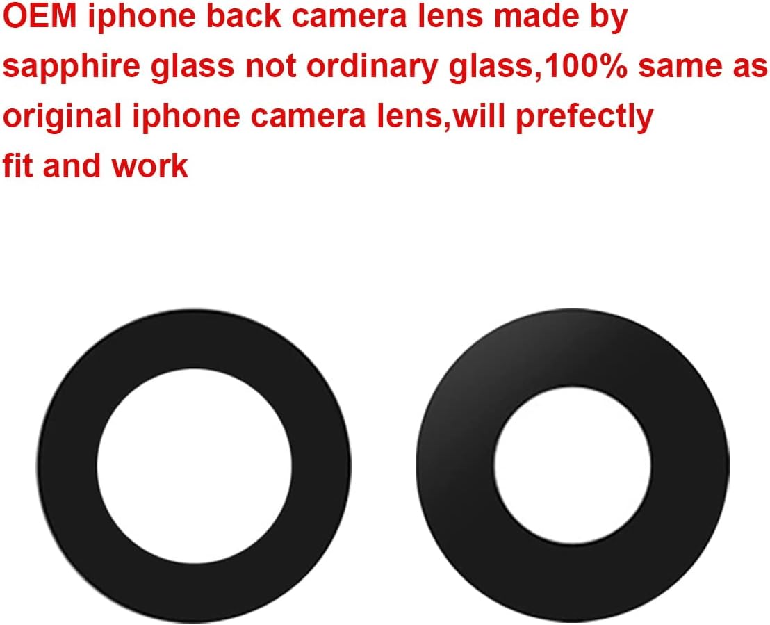 OEM Rear Back Camera Glass Lens Replacement for iPhone 13 and iPhone 13 Mini with Pre-Installed Adhesive and Repair