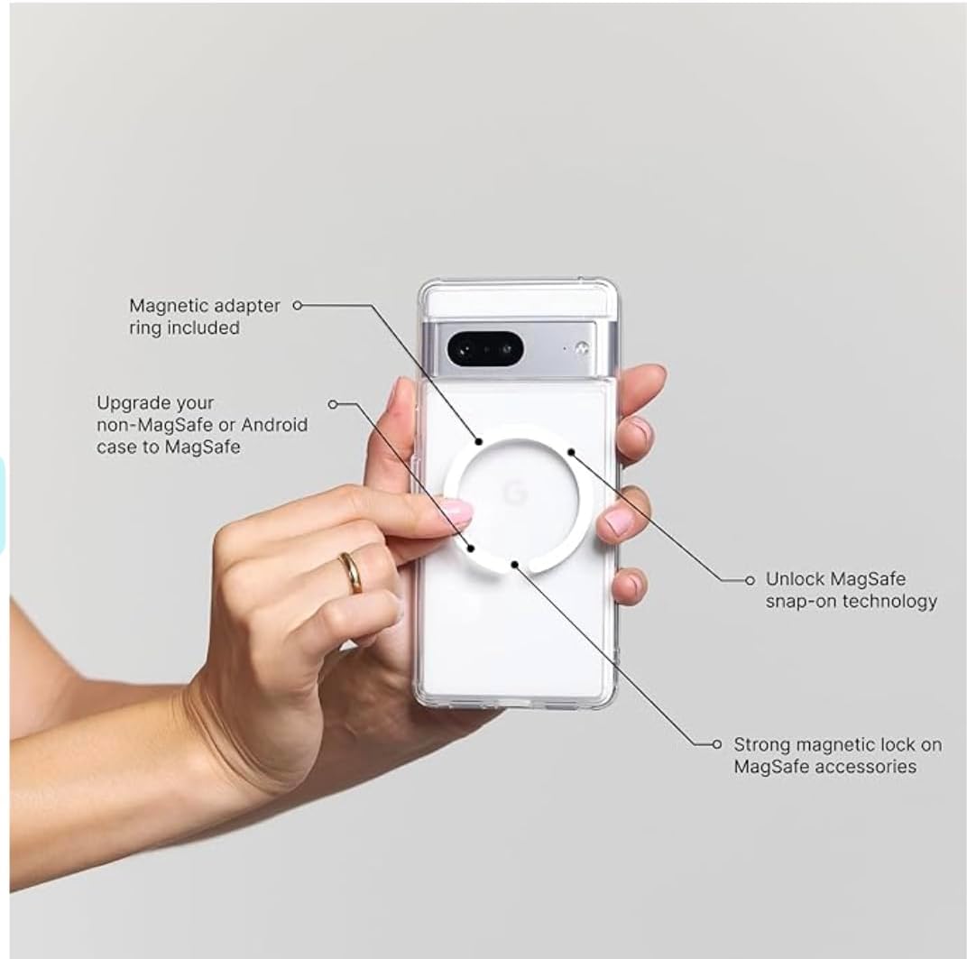 PopSockets Phone Grip with Expanding Kickstand, Wireless Charging Compatible, Adapter Ring for MagSafe Included - Pinky