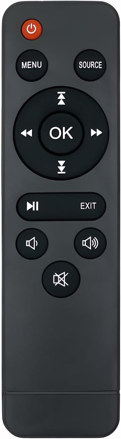 M8-F Replacement Mini Projector Remote Compatible with AuKing M8-F A008 / V08 / NISOO M10 / PANSEBA HI-04 Mini Projector Remote Control(M8-F Remote Control)