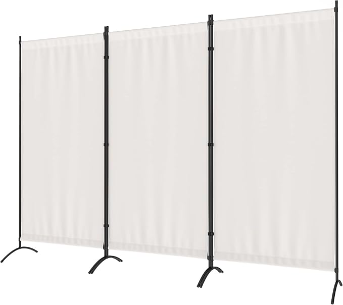 Morngardo Room Divider Folding Privacy Screens 3 Panel Partitions Dividers Portable Separating for Home Office Bedroom Dorm Decor