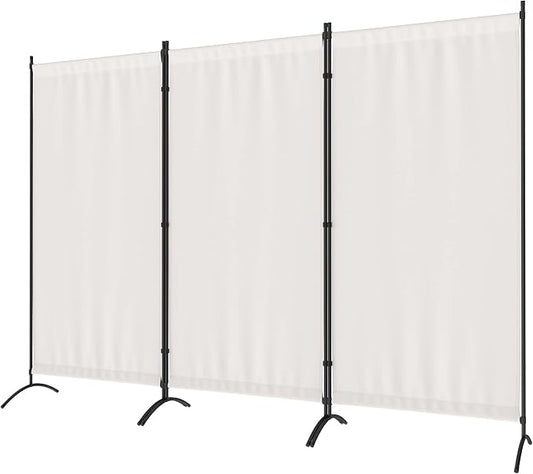Morngardo Room Divider Folding Privacy Screens 3 Panel Partitions Dividers Portable Separating for Home Office Bedroom Dorm Decor