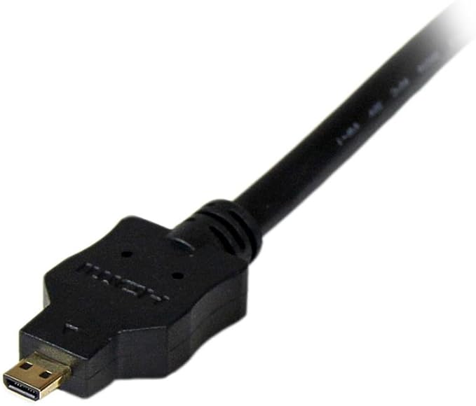 StarTech.com 3m Micro HDMI to DVI-D Cable - M/M - 3 meter Micro HDMI to DVI Cable - 19 pin HDMI (D) Male to DVI-D Male - 1920x1200 Video (HDDDVIMM3M), Black, 10 ft / 3m