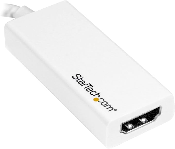 StarTech.com USB C to HDMI Adapter - White - Thunderbolt 3 Compatible - USB-C Adapter - USB Type C to HDMI Dongle Converter