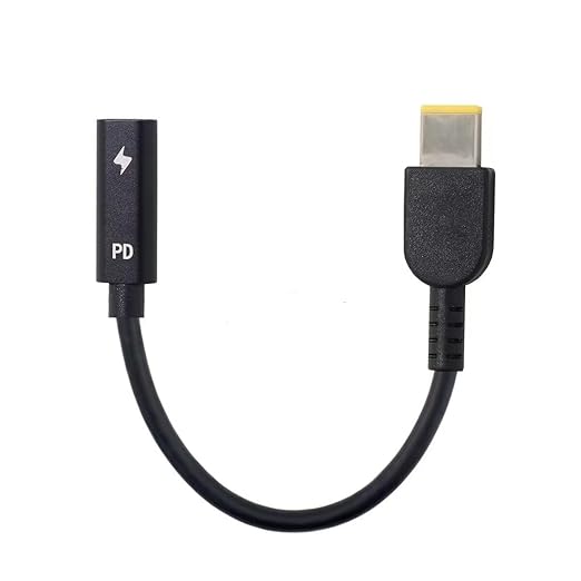 NFHK Type C USB-C to Rectangle 11.0 * 4.5mm Power Plug PD Emulator Trigger Charge Cable for X1 Carbon