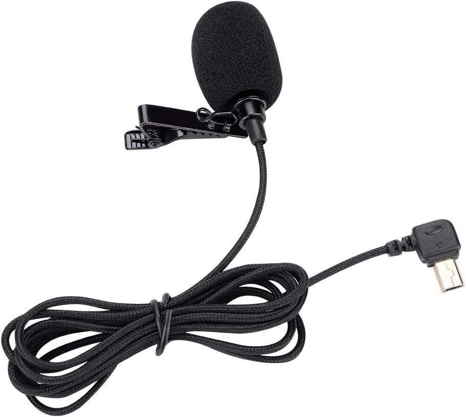 Yoidesu 1.5m Action Camera External Microphone, Plug and Play Portable Lavalier Lapel Microphone for SJCAM SJ6 SJ7 SJ360