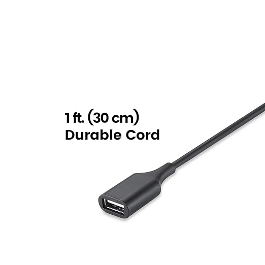 Perixx PERIPRO-403 USB Type-C Male to USB-A Female 1ft. Cable - USB2.0 Spec for Keyboard and Mouse Connection with Smartphone, Laptop, and Tablet - Black