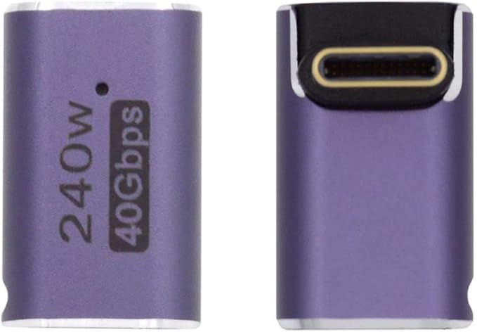 chenyang USB C Connector,USB4 Type C Male to Female 240W Power 40Gbps Data 8K Video Adapter UP Angled for NS Phone Laptop