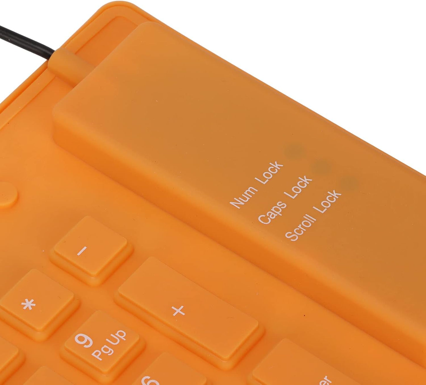 Zopsc 108 Keys Foldable Silicone Keyboard, USB Wired Rollup Waterproof Silent Typing Keyboard for PC Notebook Laptop