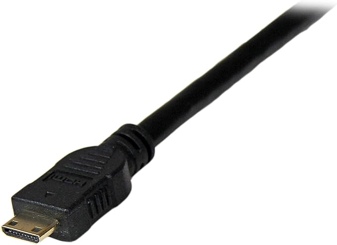 StarTech.com 2m Mini HDMI to DVI-D Cable - M/M - 2 meter Mini HDMI to DVI Cable - 19 pin HDMI (C) Male to DVI-D Male - 1920x1200 Video (HDCDVIMM2M),Black,6 ft / 2m