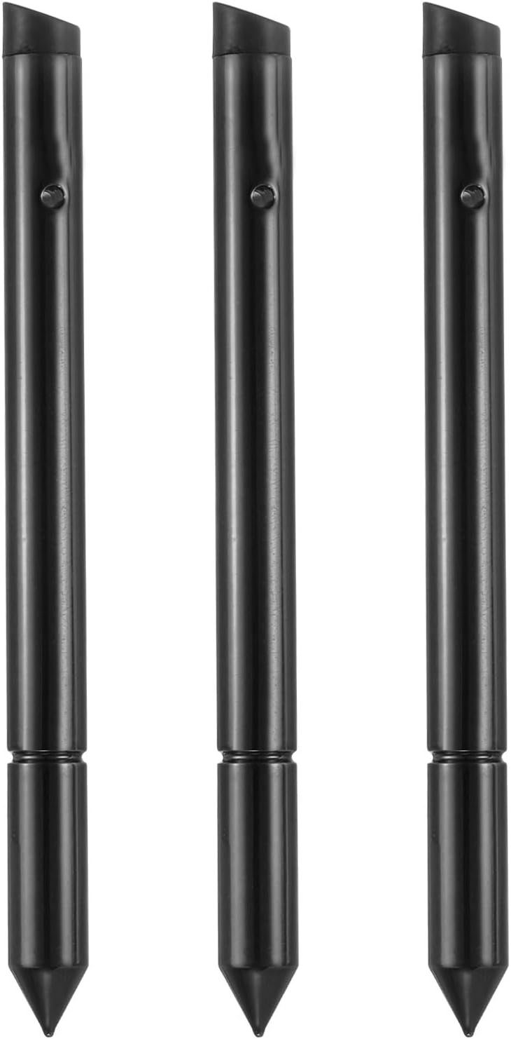 MECCANIXITY 3pcs 2 in 1 Touch Screen Pen, Resistive Stylus Pen with Resistance Capacitive Tips, Universal, Black
