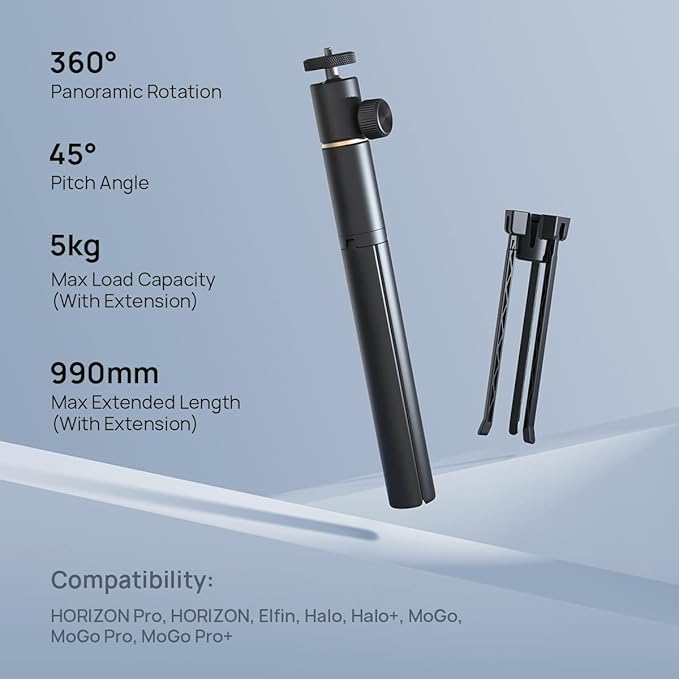 XGIMI Projector Stand, Portable Telescopic Floor Tripod,for Horizon/Horizon Pro(Ultra,20,20 Max,S Pro,S Max)/Elfin/H2/MOGO2 PRO/MoGo 3 Pro/MoGo 4/Halo+ and Other Brand Projectors,360°Free Rotation