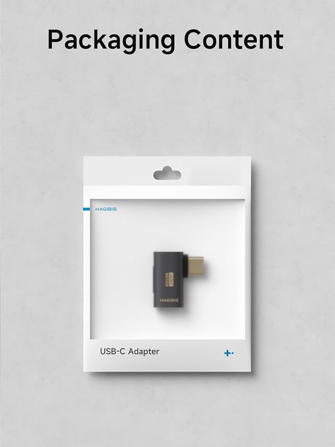 Hagibis 240W 80Gbps 8K@60Hz USB C Adapter, USB-C Male to Male Adapter, USB4 Connecter for Thunderbolt 5/4/3, Laptop, Switch, Dock, Mac, Tablet, iPhone 16 15 Pro Max (TGM16)