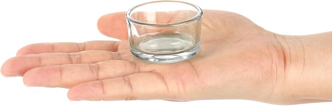 ZEAYEA Set of 36 Glass Tealight Candle Holder, Small Clear Votive Candle Holders for Weddings, Parties, Table Centerpieces, Dinner, Home Decoration, Candle Mould